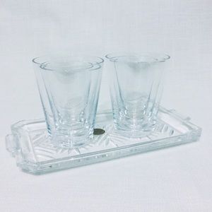 Unique Vintage Stackable Nesting Barware Glasses